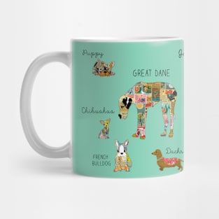 Dogs Collage Mug